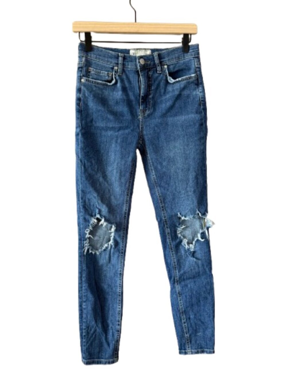 Women's 27 Free People Busted Knees Skinny Jeans